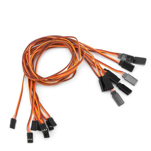 10Pcs 500mm Servo Extension Lead Wire Cable For RC Futaba JR Male to Female 50cm