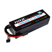 HRB Lipo 7.4V 11.1V 14.8V 2S 3S 4S 2P Battery 7.4V 7000mah 55C T DEAN XT60 MAX 110C Hard Case for RC 1/10 Scale Trx Stampede Car