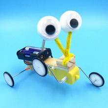 Creative DIY Wooden Remote Control Electric Robot Reptile Model Children Science Experiment Toys Invention Kids Science Toys