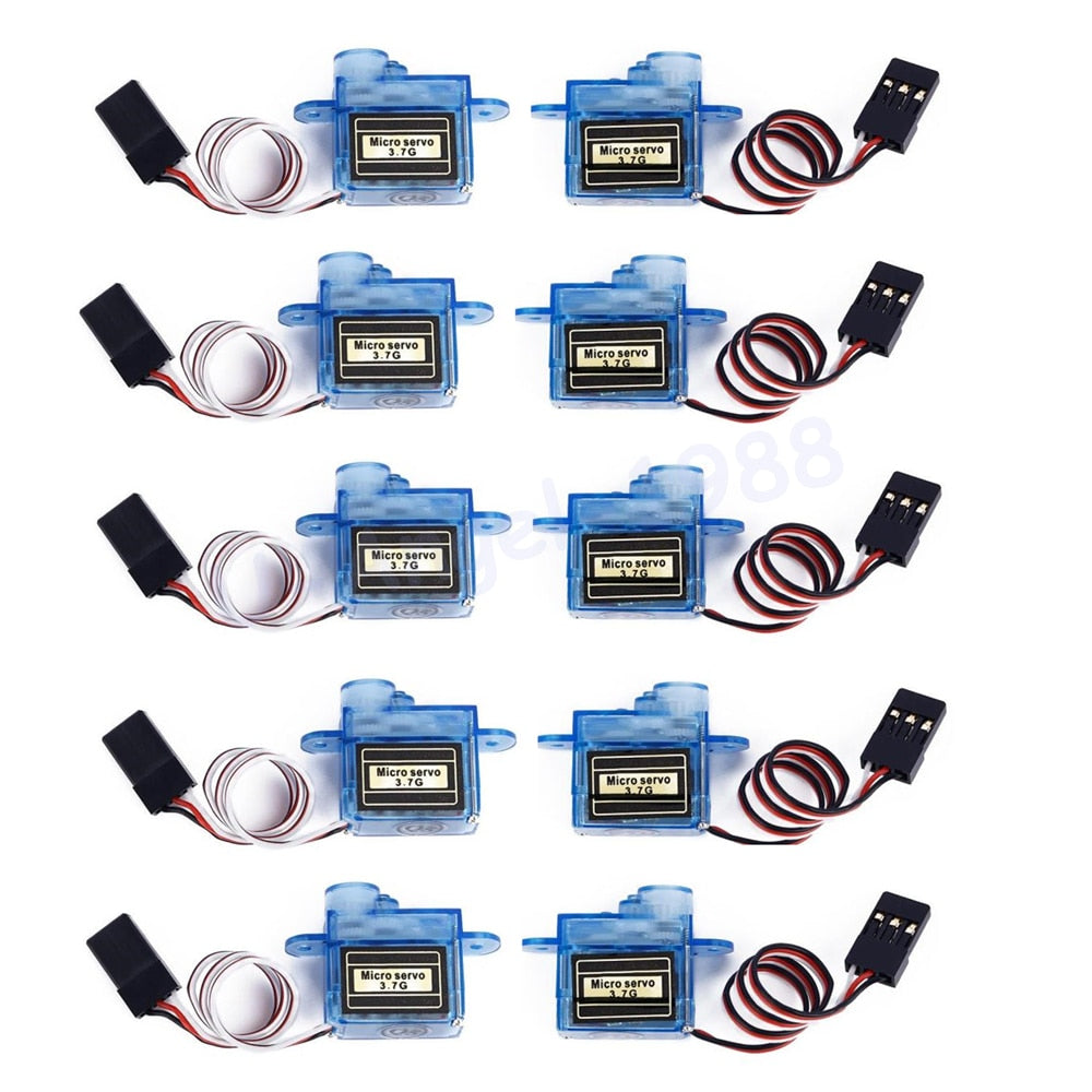 10pcs/lot Mini 3.7g Micro Servo RC plane Helicopter Boat Car Trex 250+Free shipping
