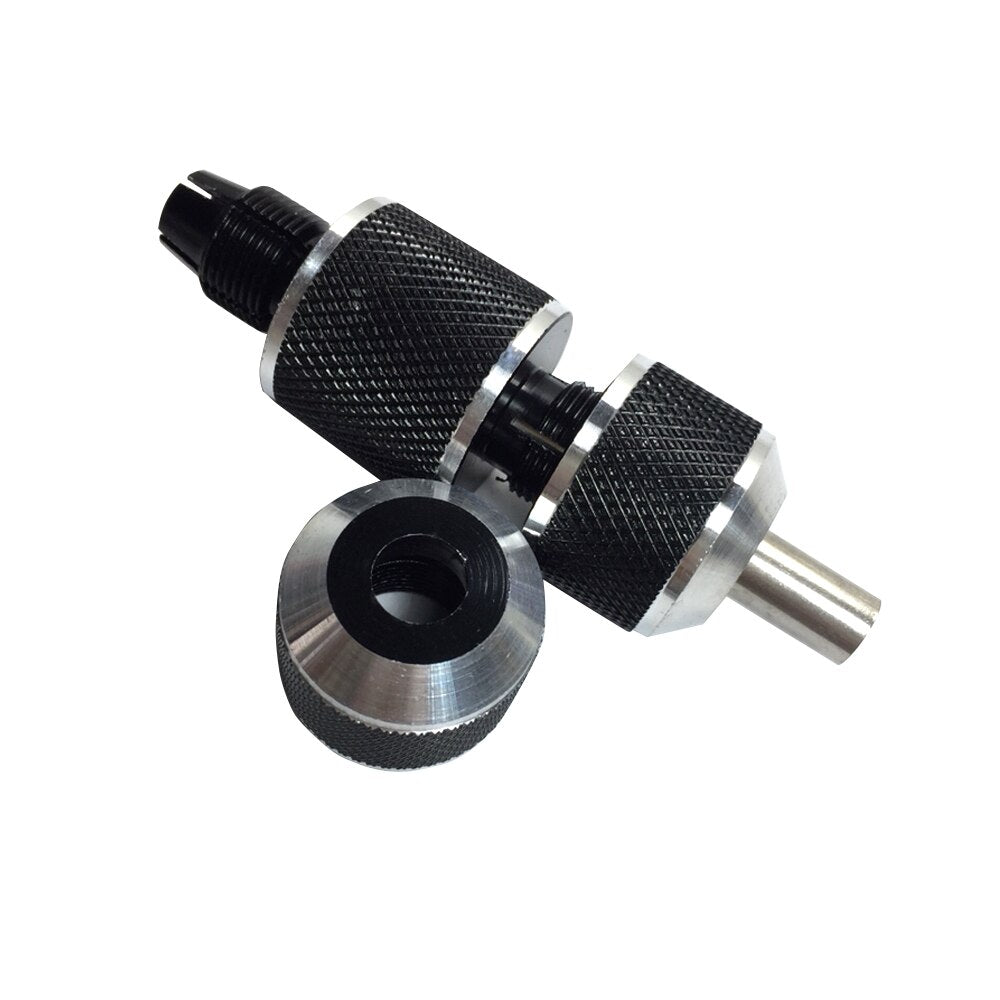 Black New Aluminum Two side Auto Lock Tattoo Grips 1