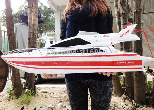 Large RC SpeedBoat Atlantic Yacht Luxury Cruises racing boat high speed ship Electronic Toys For Children Gifts