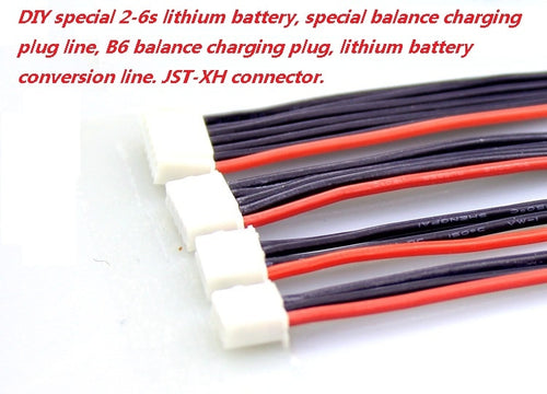 10Pcs/lot 2s 3s 4s 5s 6s LiPo Battery Balance Charger Plug Line/Wire/Connector 22AWG 100mm JST-XH Balancer cable