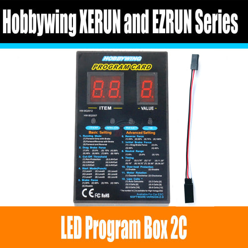 Hobbywing RC Car Program Card LED Program Box 2C 86020010 Programm Card For XERUN and EZRUN Series Car Brushless ESC