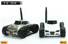 Rc tank IPhone iOS WiFi RC i-Spy Tank with Camera Live Video Functions Gray white wifi iPhone Remote Control RC Car Toys FSWB
