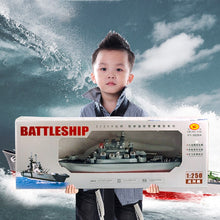 RC Boat 6KM/H High Speed 58cm 1:250 Military Battleship RC War Ship Toy Remote Control Boat As Gift For Children Toy Kid-US Plug