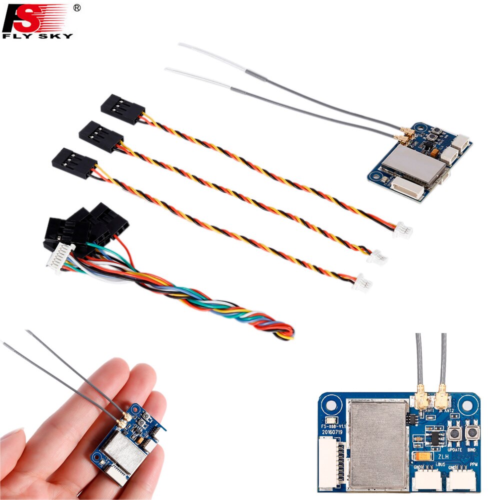 Original Flysky FS-X6B FS X6B 2.4G PPM i-BUS 6CH Receiver For Rc Quadcopter FS-I6X FS-i4 FS-i6 FS-i6S Transmitter