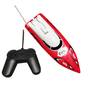 10 inch Mini RC Boat Radio Remote Control RTR Electric Dual Motor Toy Colour:Blue Red