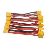 1pcs Xt60 Parallel Battery Connector Cable Dual Extension Y Splitter Silicone Wire