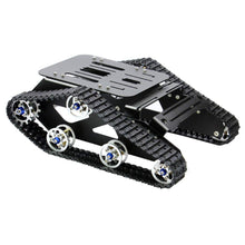 Smart Car Platform Tracked Robot Metal Aluminium Tank Chassis with Powerful Dual DC 12V Motor for DIY STEM Education Assembled