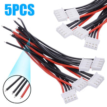 5Pcs/set 2S 3S 4S 5S 6S LiPo Battery Balance Charger Silicone Cable Wire JST-XH Connector Balancer Cable