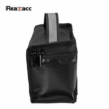 Realacc Fireproof Waterproof Lipo Battery Safety Bag 155*115*90mm For RC Models Multicopter Black W/ Luminous Handle