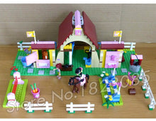 400pcs Friends Heartlake City Stables Mia Farm Horse 10163 Model Building Blocks Assemble Children Toys Compatible With LegoING