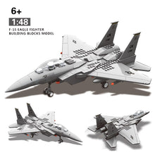 Building Blocks Fit LegoINGlys 270Pcs Military Series F-15 Eagle Fighter MOC Airplane Model Kits Assemble Toys For Adults Gift