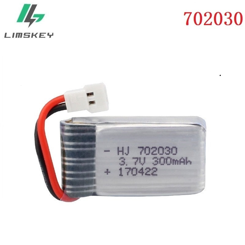 3.7V 300mAH Lipo Battery For Udi U816 U830 F180 E55 FQ777 FQ17W Hubsan H107 Syma X11C FY530 RC Helicopter 3.7V 300mAH 25C 702030