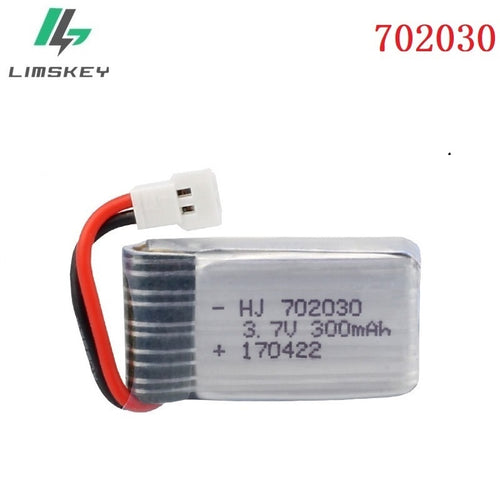 3.7V 300mAH Lipo Battery For Udi U816 U830 F180 E55 FQ777 FQ17W Hubsan H107 Syma X11C FY530 RC Helicopter 3.7V 300mAH 25C 702030