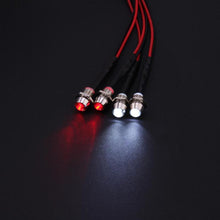 4 LED Headlight 3mm White/Red Light RC Car Parts for TRAXXAS HSP HPI REDCAT Axial SCX10 Remote Control Toys Accessories