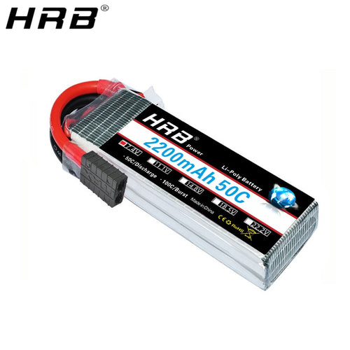HRB 7.4V 2200mah Lipo Battery TRX 2S XT60 50C T Deans JST RC Parts For Traxxas Summit Slash VXL 1/16 4WD Monster Cars Airplanes