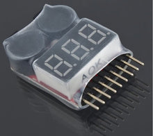 1/2pcs 1-8S LED Low Voltage Buzzer Alarm Lipo Voltage Indicator Checker Tester