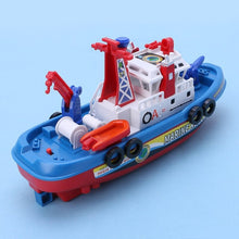 Fast Speed Music Light Electric Marine Rescue Fire Fighting Boat Toy for Kids