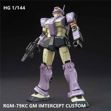 Original Gundam HG 1/144 Model RGM-79KC GM INTERCEPT CUSTOM GUNDAM Mobile Suit THE ORIGIN GTO Kids Toys With Holder