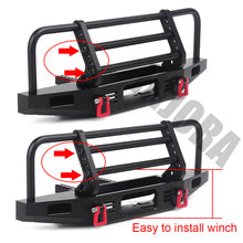 INJORA Adjustable Metal Front Bumper for 1/10 RC Crawler Traxxas TRX4 Defender Axial SCX10 SCX10 II 90046 90047