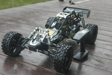 baja 5b 30.5cc with metal head metal rear shock brace all road wheels