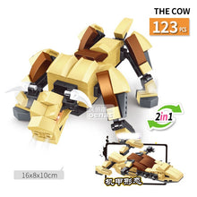 Animal transform Dragon Chinese zodiac signs assembled building block bricks Compatible Legoed kids kits toys Children gift