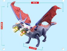 Classic Educational toy large size walking Electric dinosaur walking music with cool light with wings kids child best gift toys
