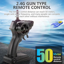 H128 Rc Boat 1/47 2.4GHz Remote Control Speed mini Boat Dual Motors 15km/h 20minutes Fligt Time RC Ship Speedboat Electric Toys