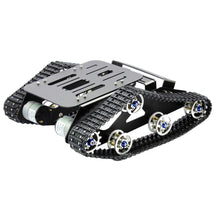 Smart Car Platform Tracked Robot Metal Aluminium Tank Chassis with Powerful Dual DC 12V Motor for DIY STEM Education Assembled