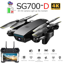 SG700-D Professional Foldable Drone with Dual Camera 1080P 720P 4K Selfie WiFi FPV Optical Flow RC Quadcopter Helicopter XS809S