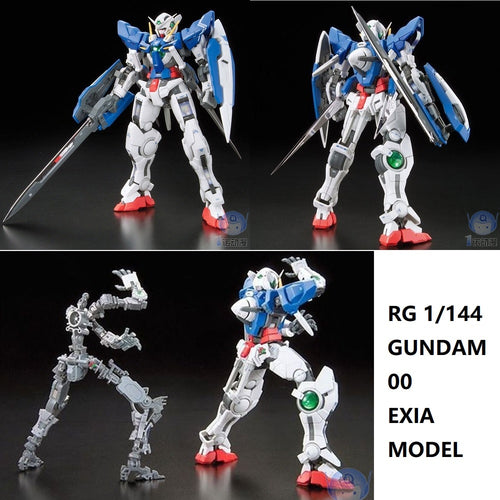 Original Gundam Model RG 1/144 00 EXIA GN-001 GUNDAM EW Justice Freedom 00 Destiny Armor Unchained Mobile Suit Kids Toys