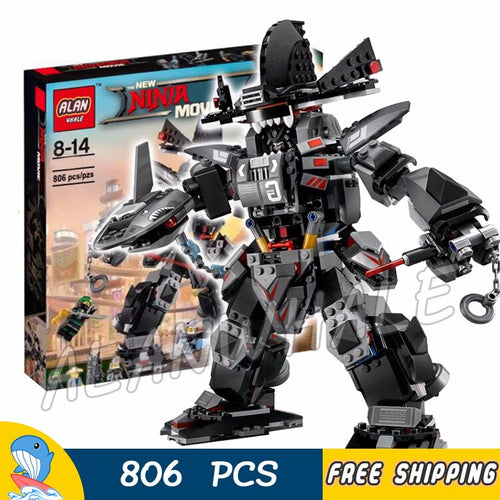 806pcs Ninja Garma Mecha Man Samurai Mech Robots 10719 Figure Building Blocks Children Assemble Toys Compatible With LegoING