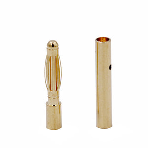 10pcs 2.0mm 3.5mm 4.0mm 5.0mm 5.5mm 6.0mm 6.5mm 8.0mm Banana Gold Bullet Connector Plug For Battery Connector Motor ESC RC Parts