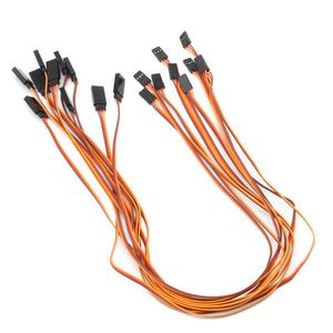 10Pcs 500mm Servo Extension Lead Wire Cable For RC Futaba JR Male to Female 50cm