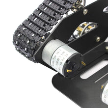 Smart Car Platform Tracked Robot Metal Aluminium Tank Chassis with Powerful Dual DC 12V Motor for DIY STEM Education Assembled