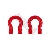INJORA 4Pcs Red Metal Bumper D-ring Tow Hook for 1/10 RC Crawler Car Traxxas TRX-4 Axial SCX10 90046 D90