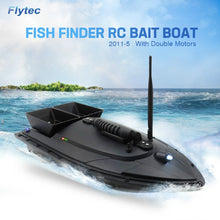 Flytec 2011-5 500M Bait Fishing Boat with Two Fish Finder 1.5kg Loading Tanks RC Boat Remote Radio Control Device Fish Toys