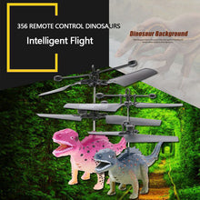Mini RC Drone Dinosaur Helicopter Toys Simulation Dinosaurs RC Animal Robot With Flashing LED Light Hand Flying Toys Kids