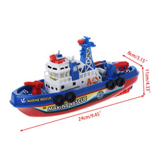 Electric Boat Children Marine Rescue Toys Navigation Warship Toy Birthday Gift