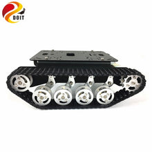 DOIT TS100 Metal Rc Robot Tank Car Chassis Shock Absorption Car With Suspension System Crawler Caterpillar for Arduino DIY Toy