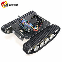 SZDOIT PS2 Gamepad Handle Control Metal TS100 Tracked Shock Absorbing Tank Chassis Kit Crawler RC Robot Motor DIY For Arduino