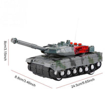 Electric RC Tank 4 Channels Remote Control High Simulation Battle Tank Model Toys For Boys Children Christmas Gift