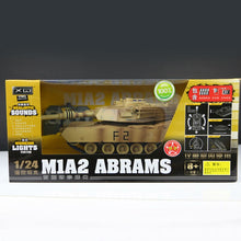 Hot Sell Big Size RC Tank for Kid Play XQTK24-1 Letter- M1A2 charging move Infrared Fighting Remote Control Tank Wholesale