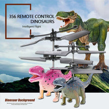 Mini RC Drone Dinosaur Helicopter Toys Simulation Dinosaurs RC Animal Robot With Flashing LED Light Hand Flying Toys Kids