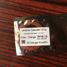 5 meter 10 Color LaisDcc Multistrand Ultra Fine Ultra Flexible Decoder Wire with 0.51mm Outside Diameter/LaisDcc Brand