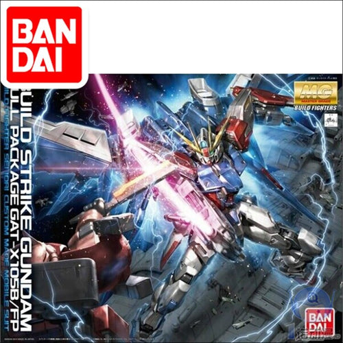 Japaness Original Gundam MG 1/100 Model BUILD STRIKE Gundam Mobile Suit Kids Toys With Holder