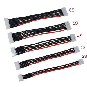 10PCS Lipo Battery Balance Charger Cable 11CM 2S 3S 4S 5S 6S 22AWG Cable Soft Silicon Wire Plug For IMAX B3 B6