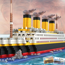 1860Pcs Titanic Shape Micro Diamond Particle Assembly Building Block Kit Educational Bricks Boys Girls Kids Children Toys Model